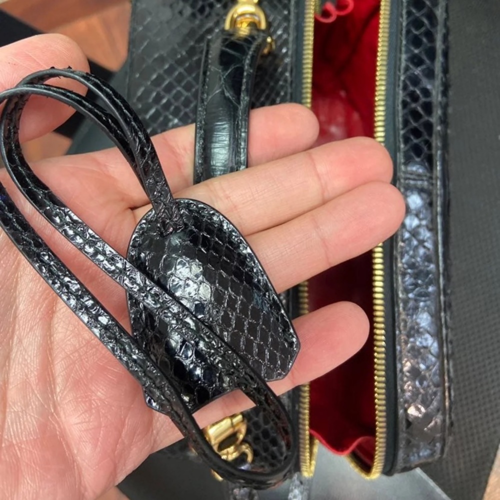 Mark Cross Laura Python HandBag - Picture 7 of 12